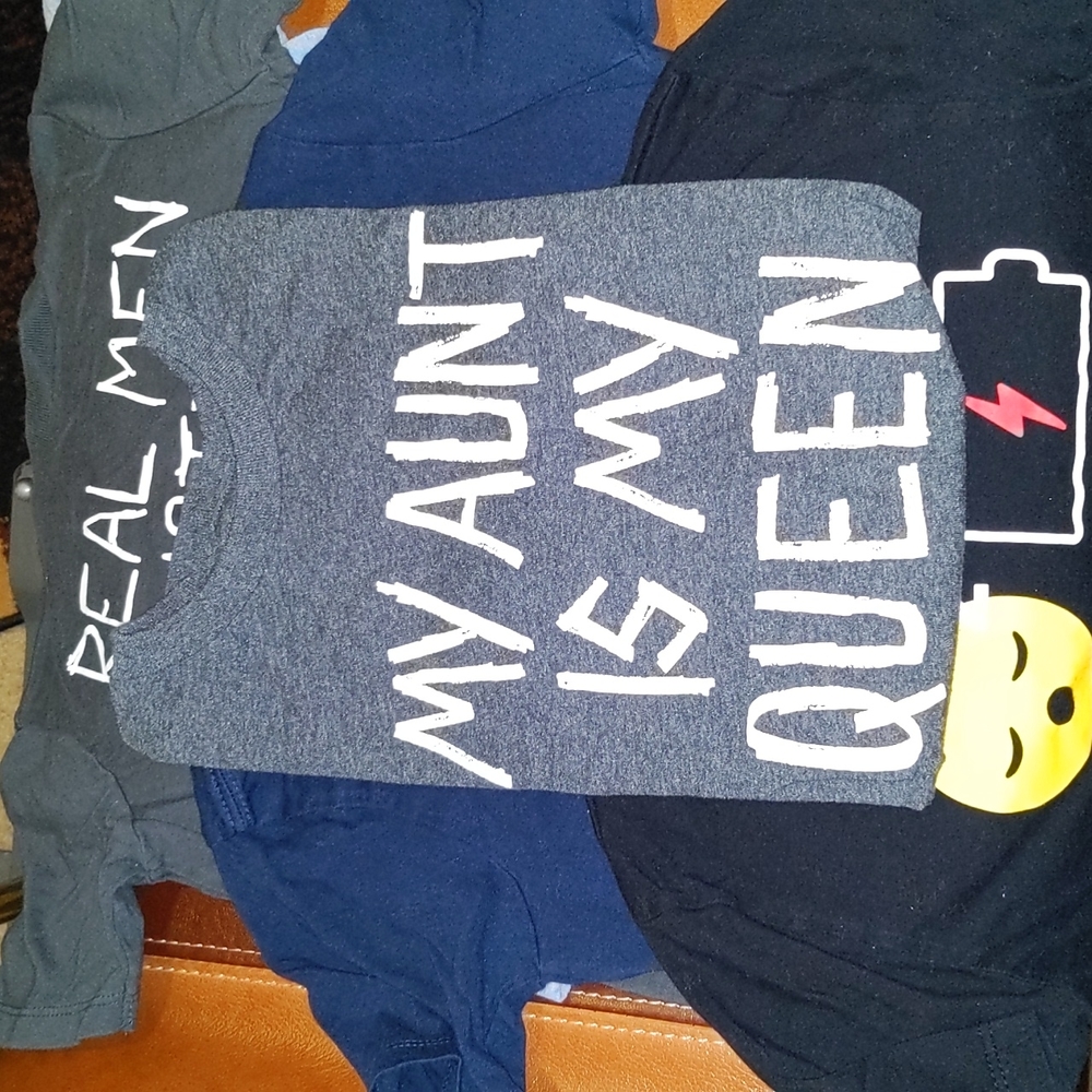Set of 5 Funny graphic tees. Boys. Children's Place. Size small-5/6
